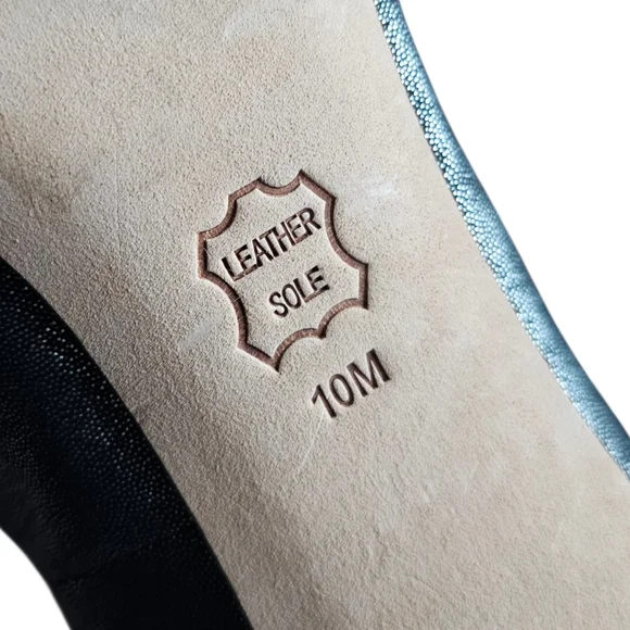 Tory Burch Delphine Pewter & Jewel Embellished Crystal Pump Heels Size 10 - Picture 7 of 11